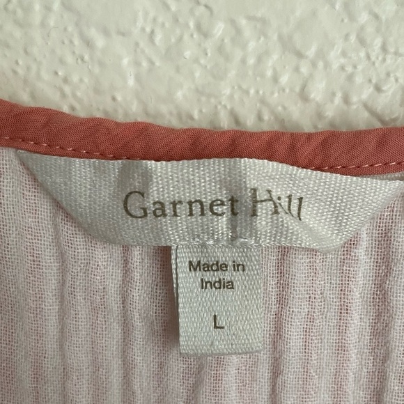 Garnet Hill Women’s Striped Camisole L - Picture 4 of 6